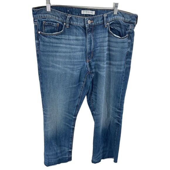 Banana Republic Womens Cropped Flare Jeans Denim Medium Wash Blue Size 32 - Picture 10 of 10